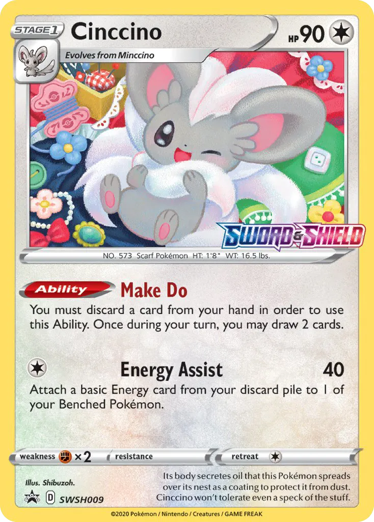 Cinccino - SWSH Black Star Promos