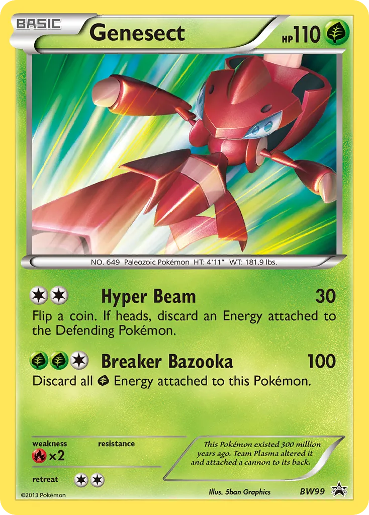 Genesect - BW Black Star Promos