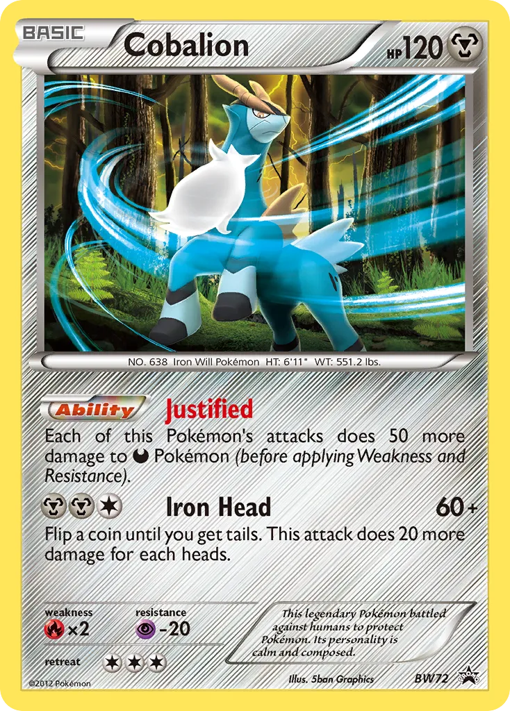 Cobalion - BW Black Star Promos