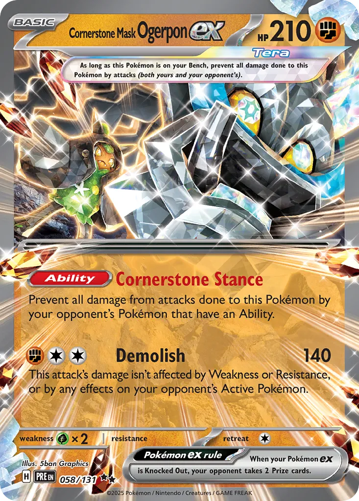 Cornerstone Mask Ogerpon ex - Prismatic Evolutions