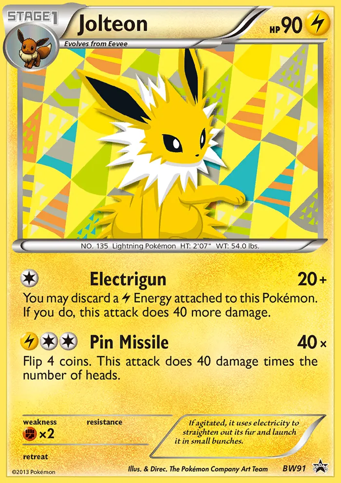 Jolteon - BW Black Star Promos