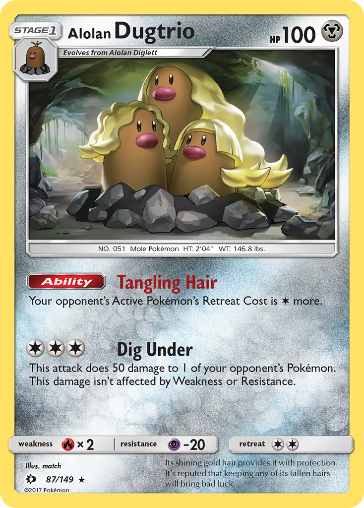 Alolan Dugtrio - Sun & Moon