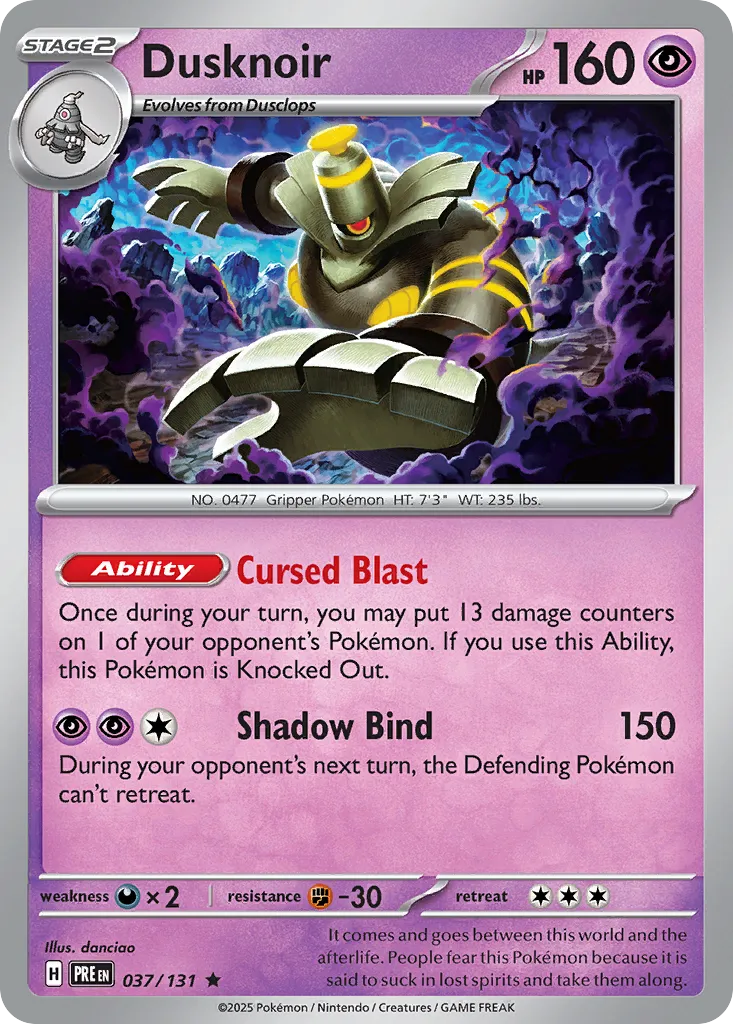 Dusknoir - Prismatic Evolutions