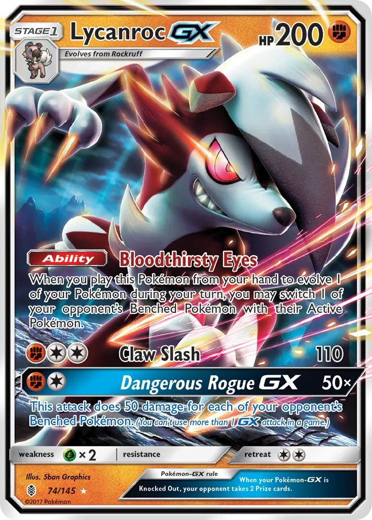 Lycanroc-GX - Guardians Rising