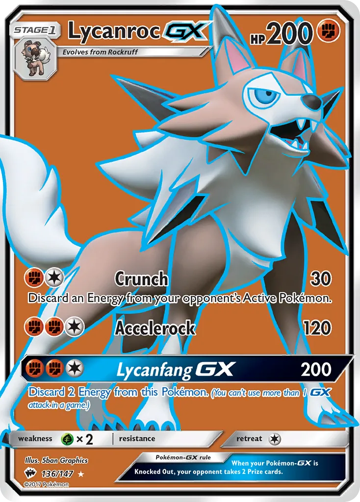 Lycanroc-GX - Burning Shadows