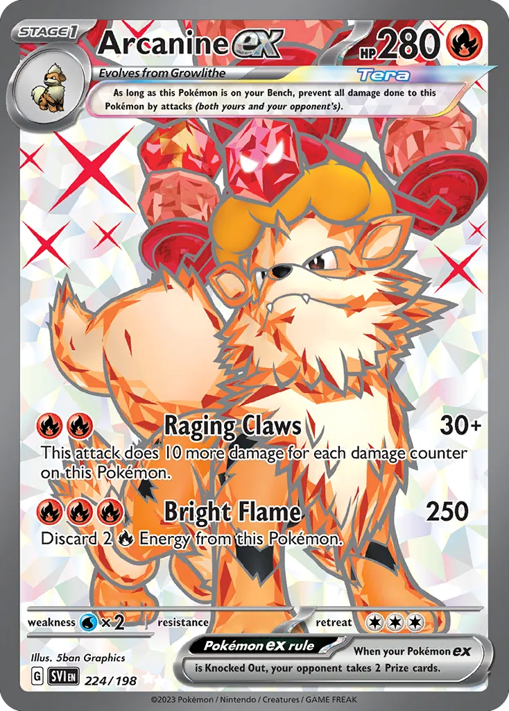 Arcanine ex - Scarlet & Violet