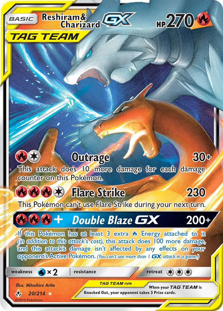 Reshiram & Charizard-GX - Unbroken Bonds