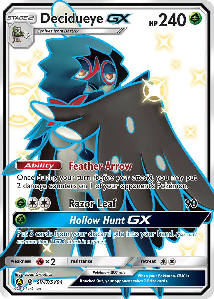 Decidueye-GX - Hidden Fates Shiny Vault