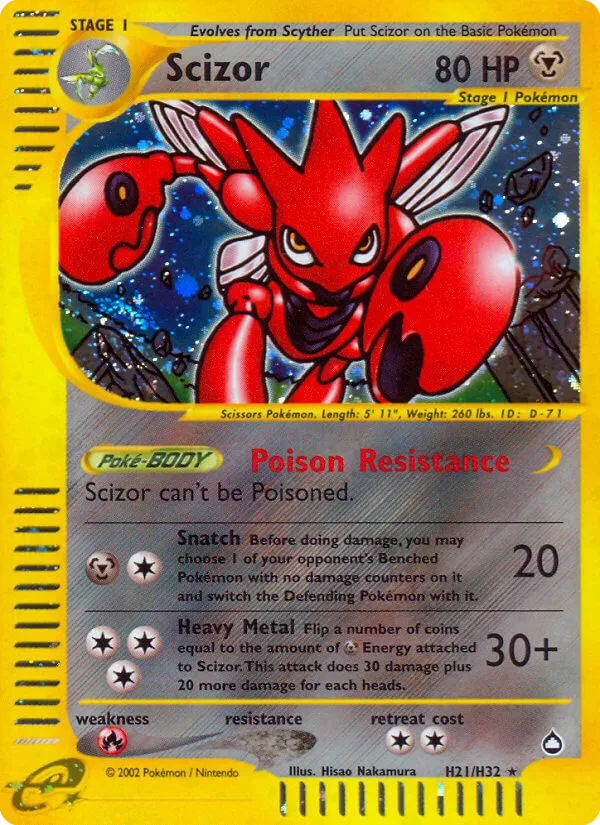 Scizor - Aquapolis