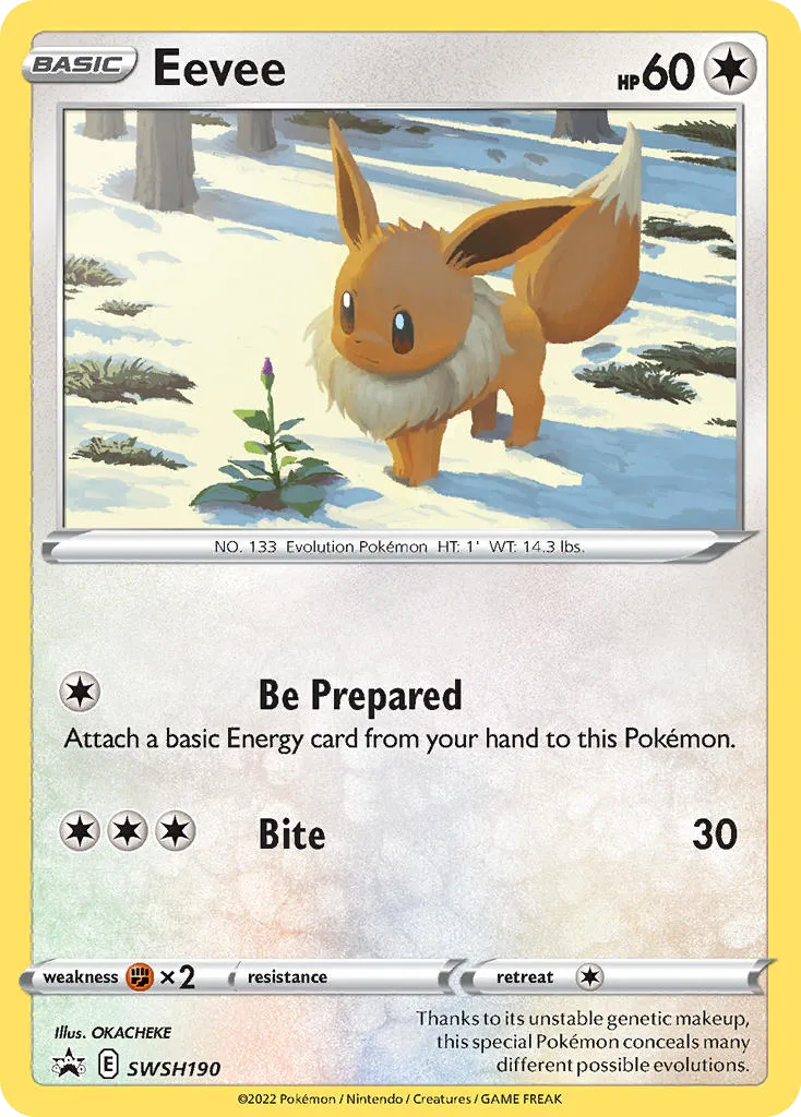 Eevee - SWSH Black Star Promos