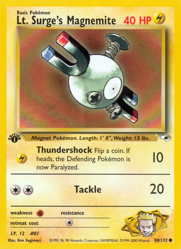 Lt. Surge's Magnemite - Gym Heroes