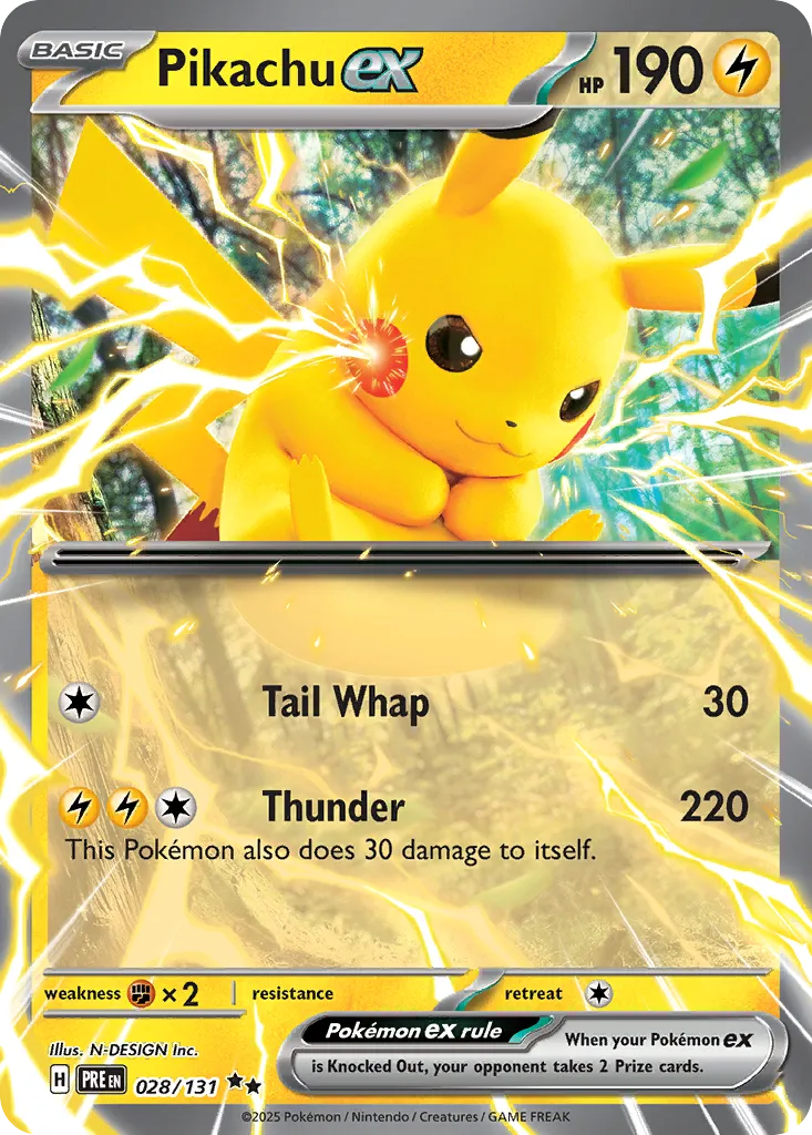 Pikachu ex - Prismatic Evolutions