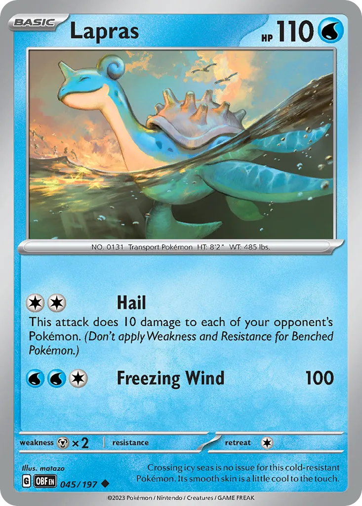 Lapras - Obsidian Flames
