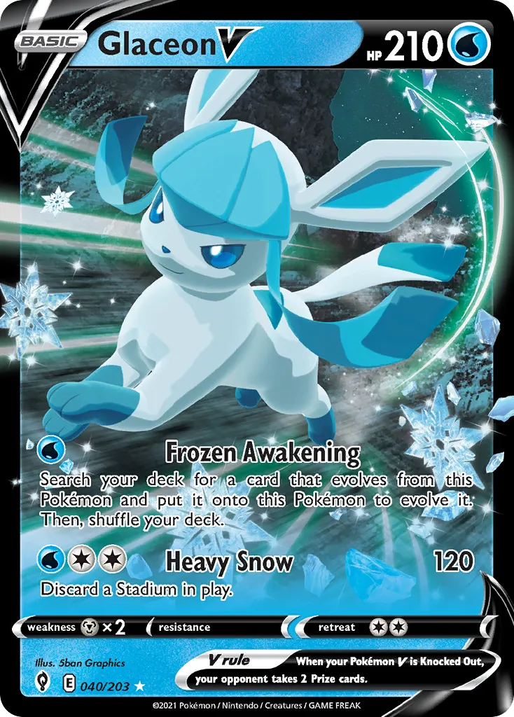 Glaceon V - Evolving Skies
