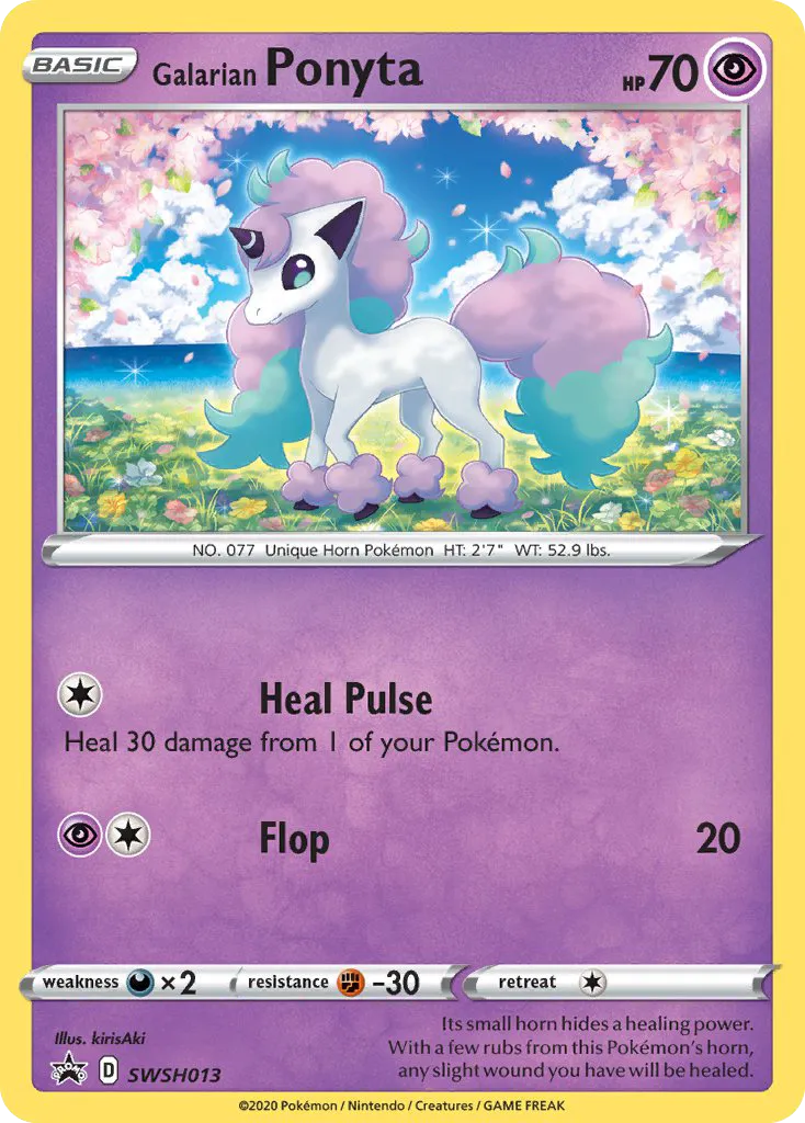 Galarian Ponyta - SWSH Black Star Promos