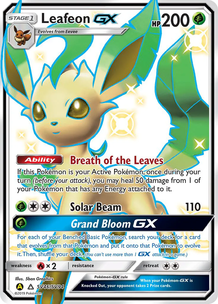 Leafeon-GX - Hidden Fates Shiny Vault