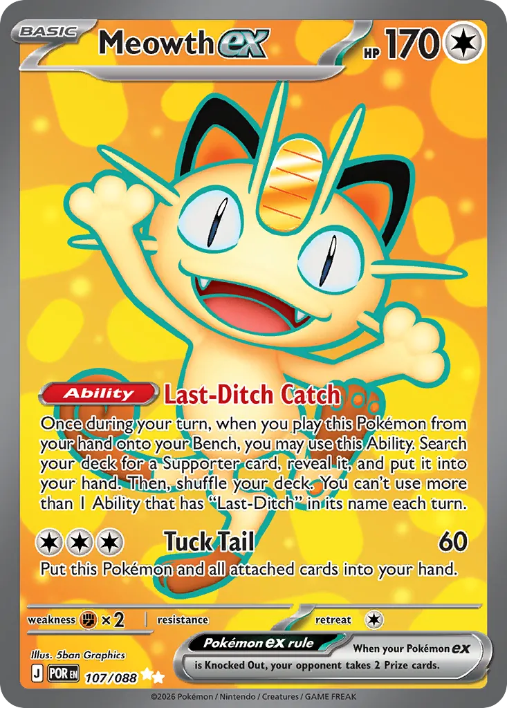 Meowth ex - Perfect Order