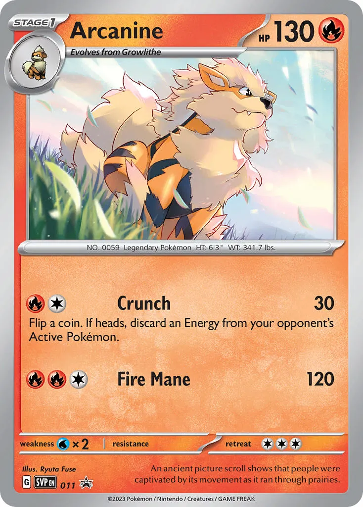 arcanine - Scarlet & Violet Black Star Promos
