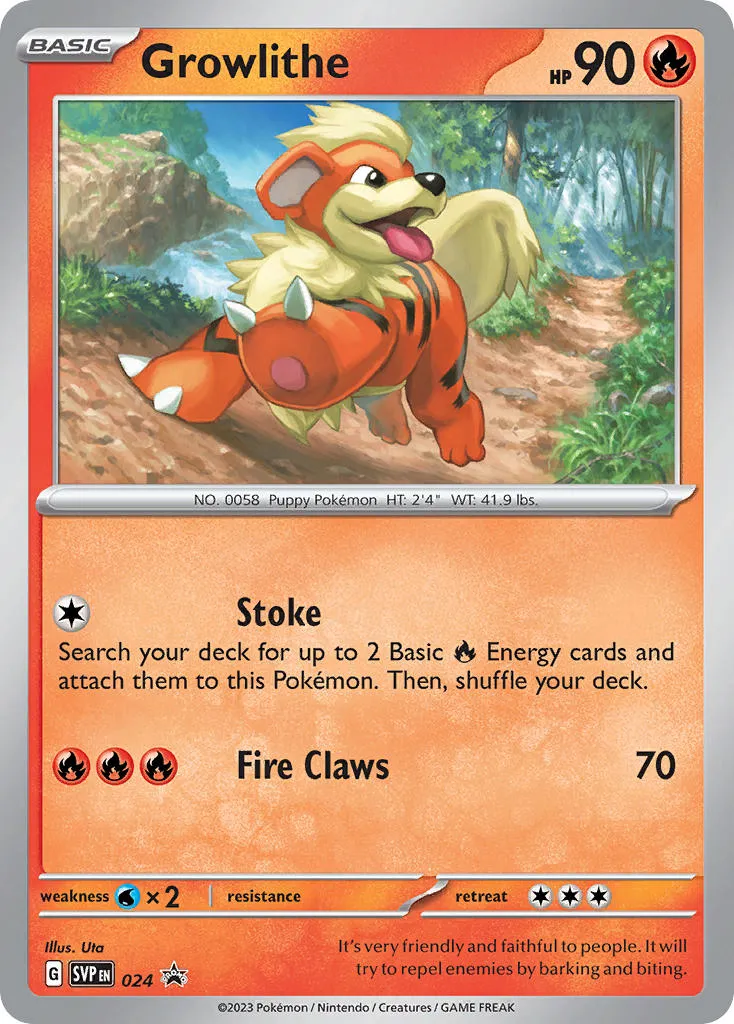 growlithe - Scarlet & Violet Black Star Promos