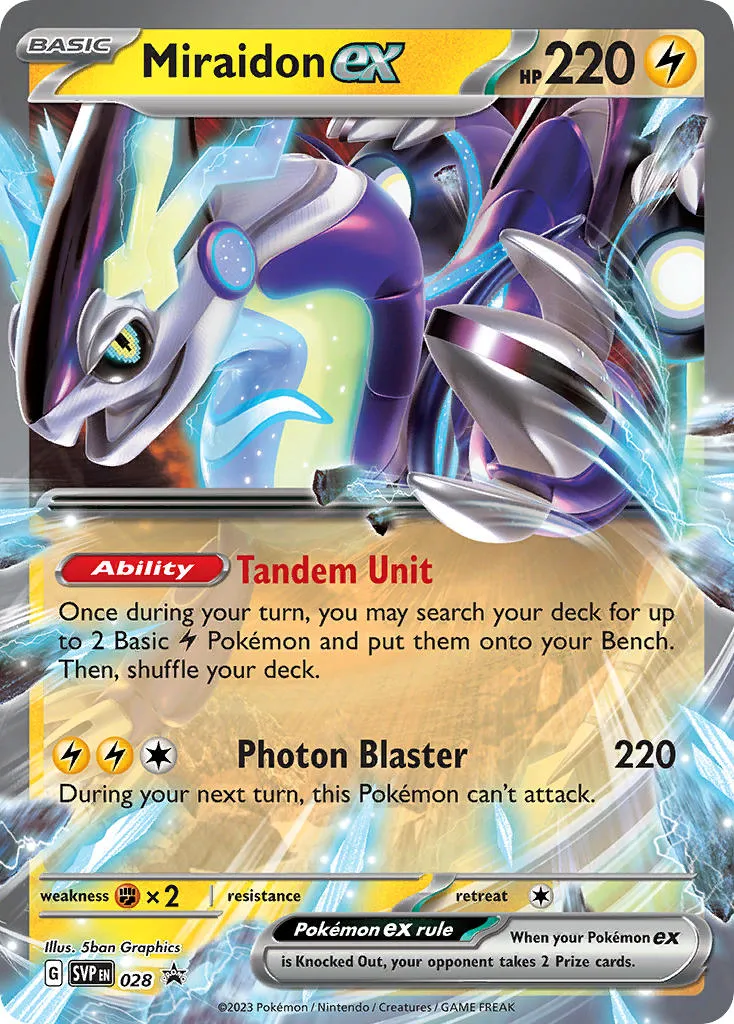 miraidon ex - Scarlet & Violet Black Star Promos
