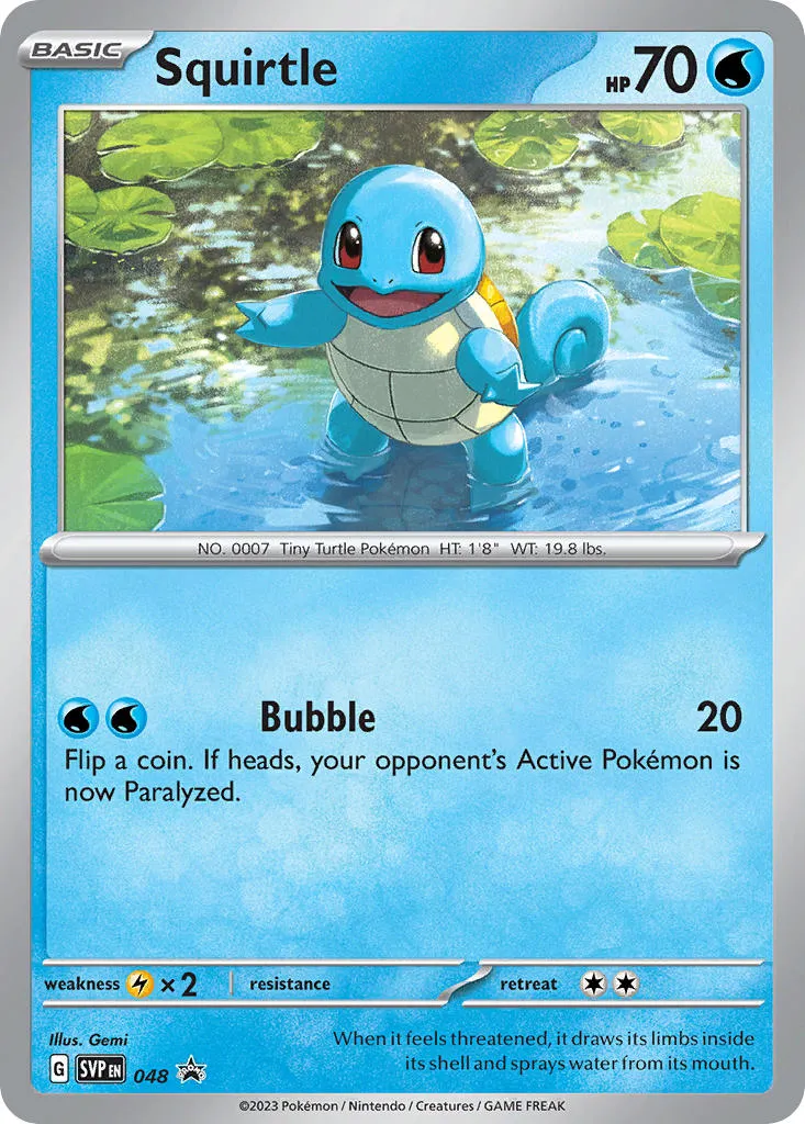 squirtle - Scarlet & Violet Black Star Promos