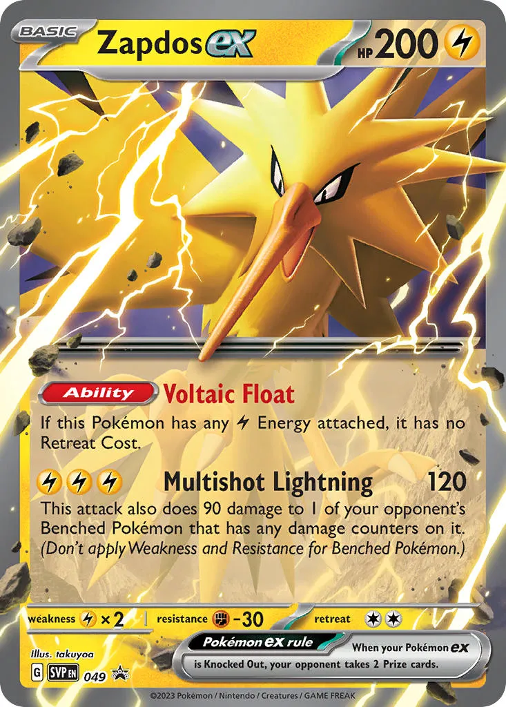 zapdos ex - Scarlet & Violet Black Star Promos