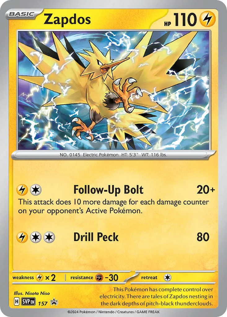 zapdos - Scarlet & Violet Black Star Promos