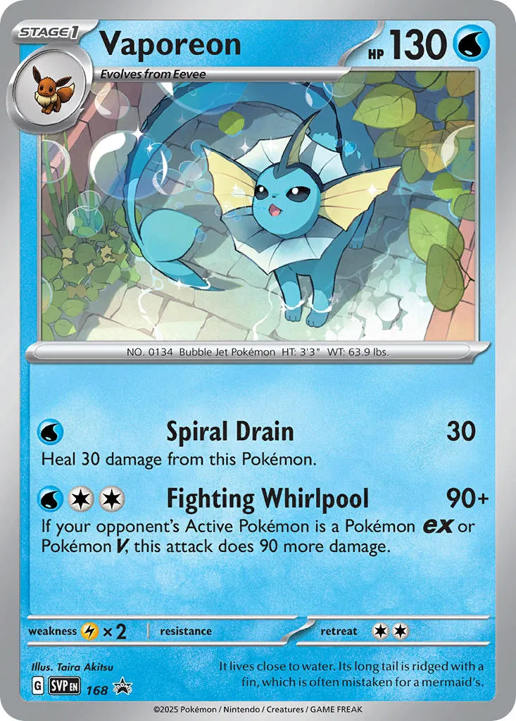 vaporeon - Scarlet & Violet Black Star Promos