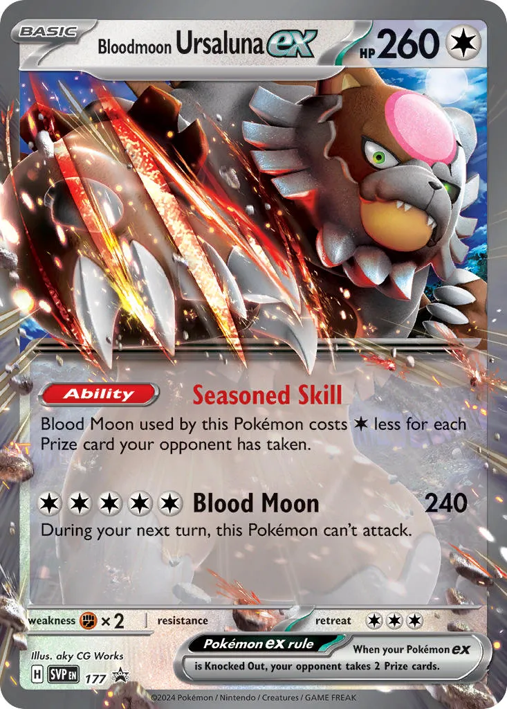 bloodmoon ursaluna ex - Scarlet & Violet Black Star Promos