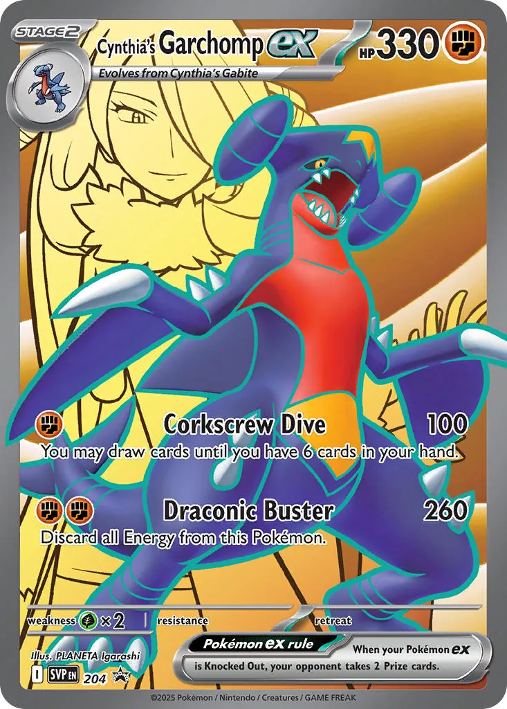 cynthias garchomp ex - Scarlet & Violet Black Star Promos