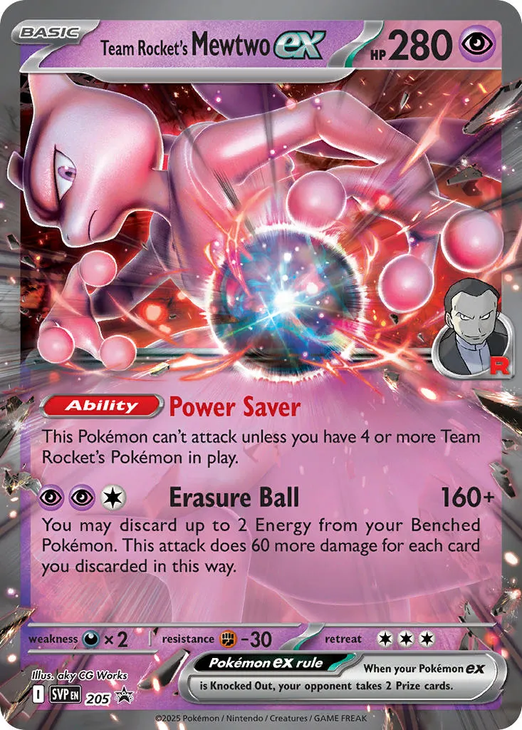 team rockets mewtwo ex - Scarlet & Violet Black Star Promos