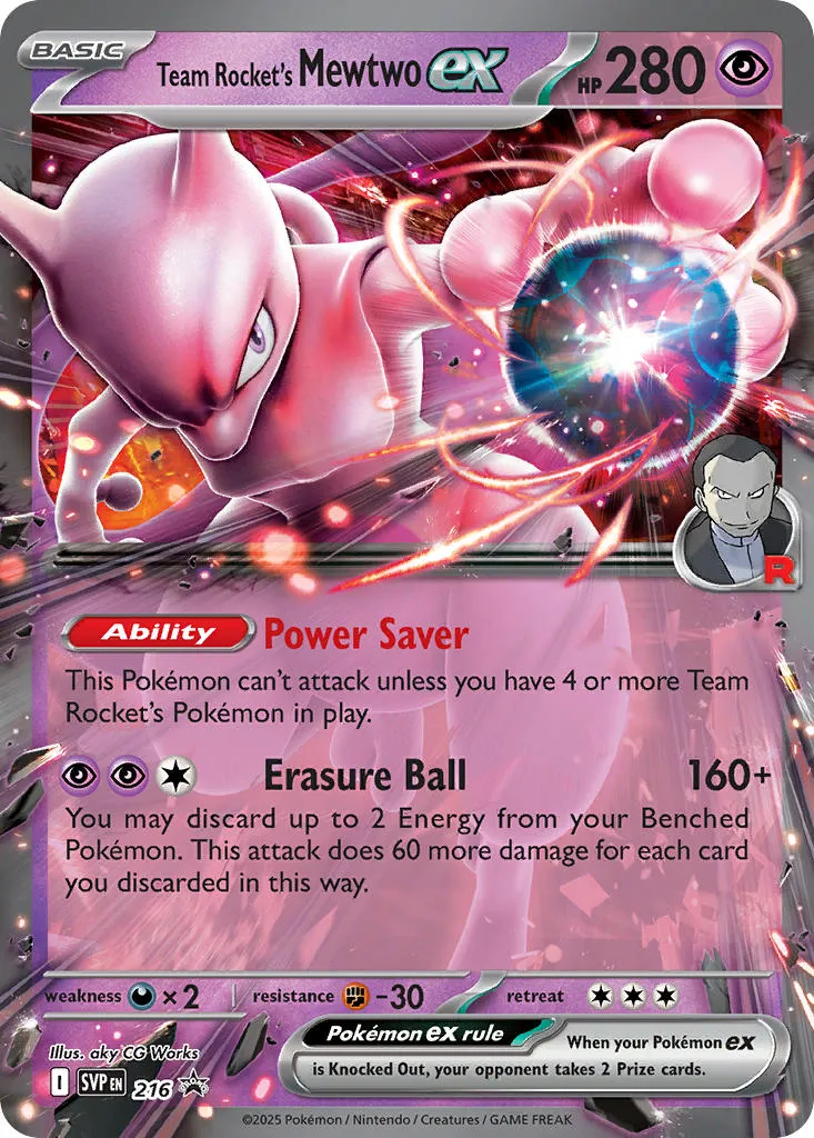 team rockets mewtwo ex - Scarlet & Violet Black Star Promos