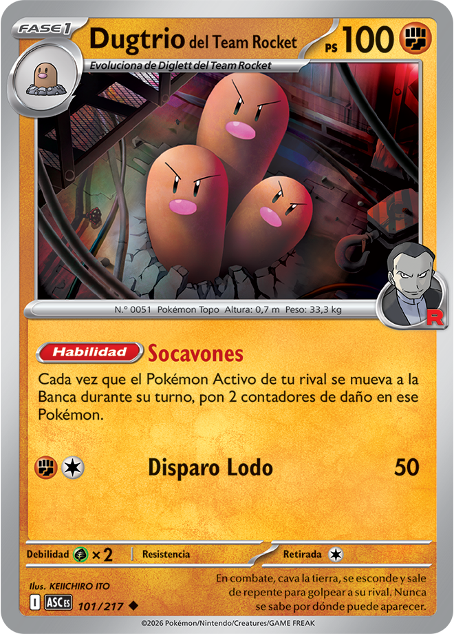 Team Rocket’s Dugtrio - Ascended Heroes