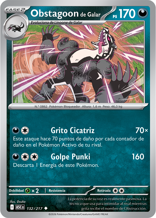 Galarian Obstagoon - Ascended Heroes