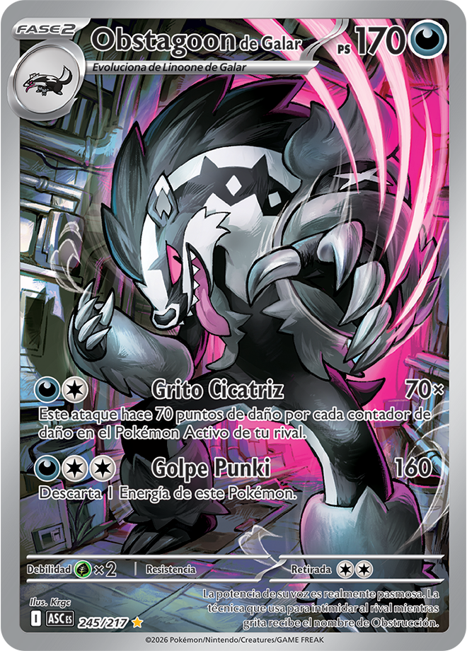 Galarian Obstagoon - Ascended Heroes