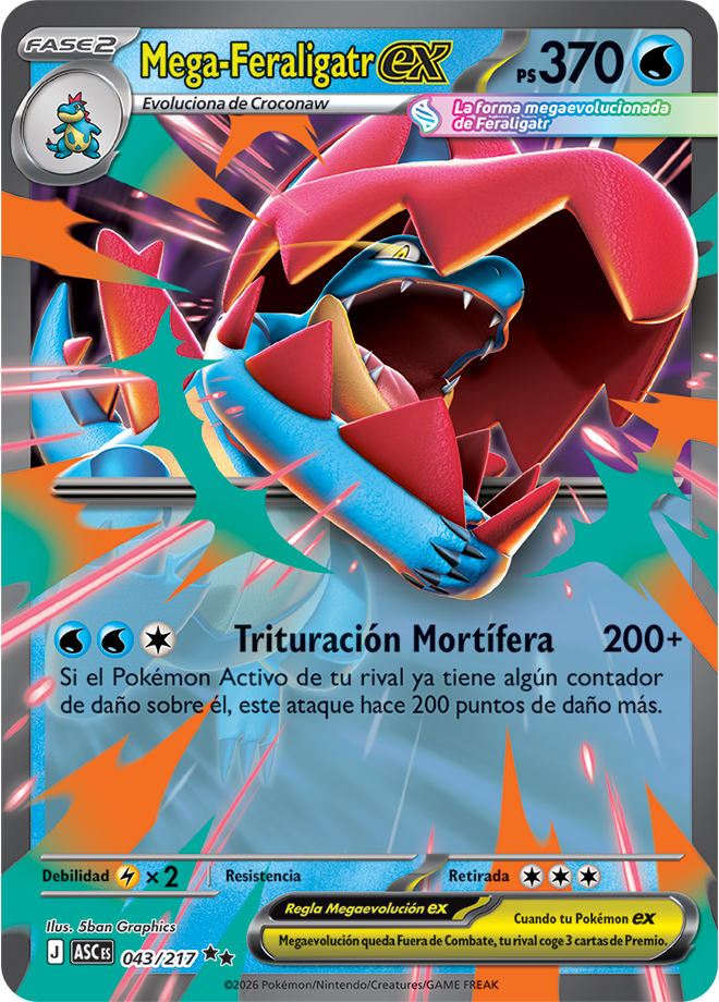 Mega Feraligatr ex - Ascended Heroes