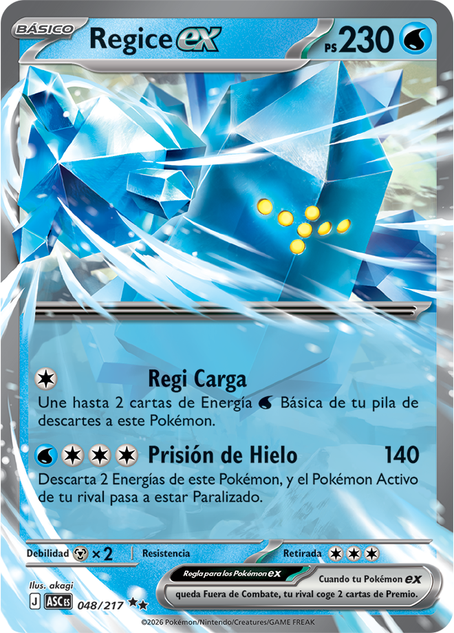 Regice ex - Ascended Heroes